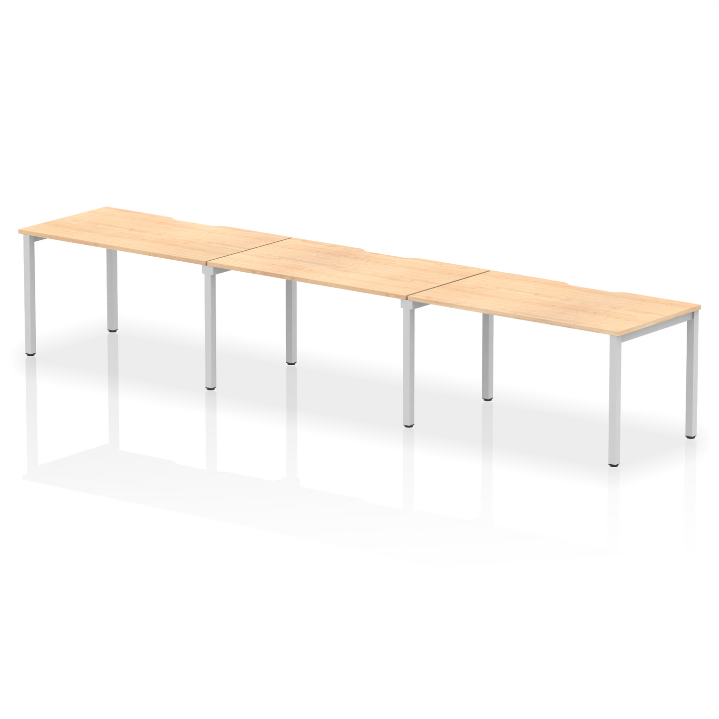 Evolve Plus Single Row Bench Desk - 3 Person