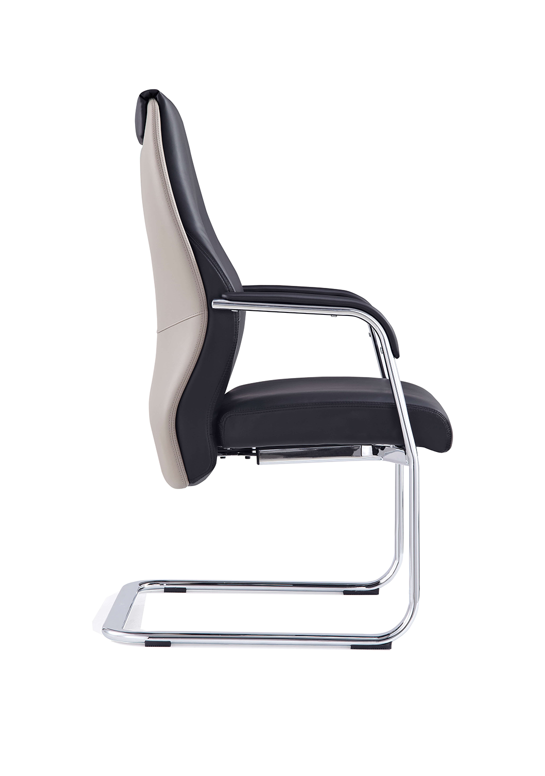 Mien High Back Leather Cantilever Visitor Office Chair