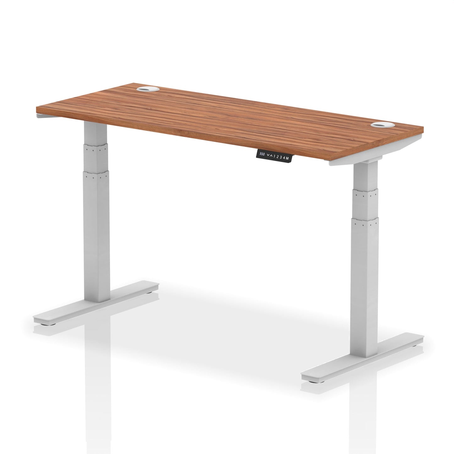 Air Height Adjustable Slimline Desk With Cable Ports