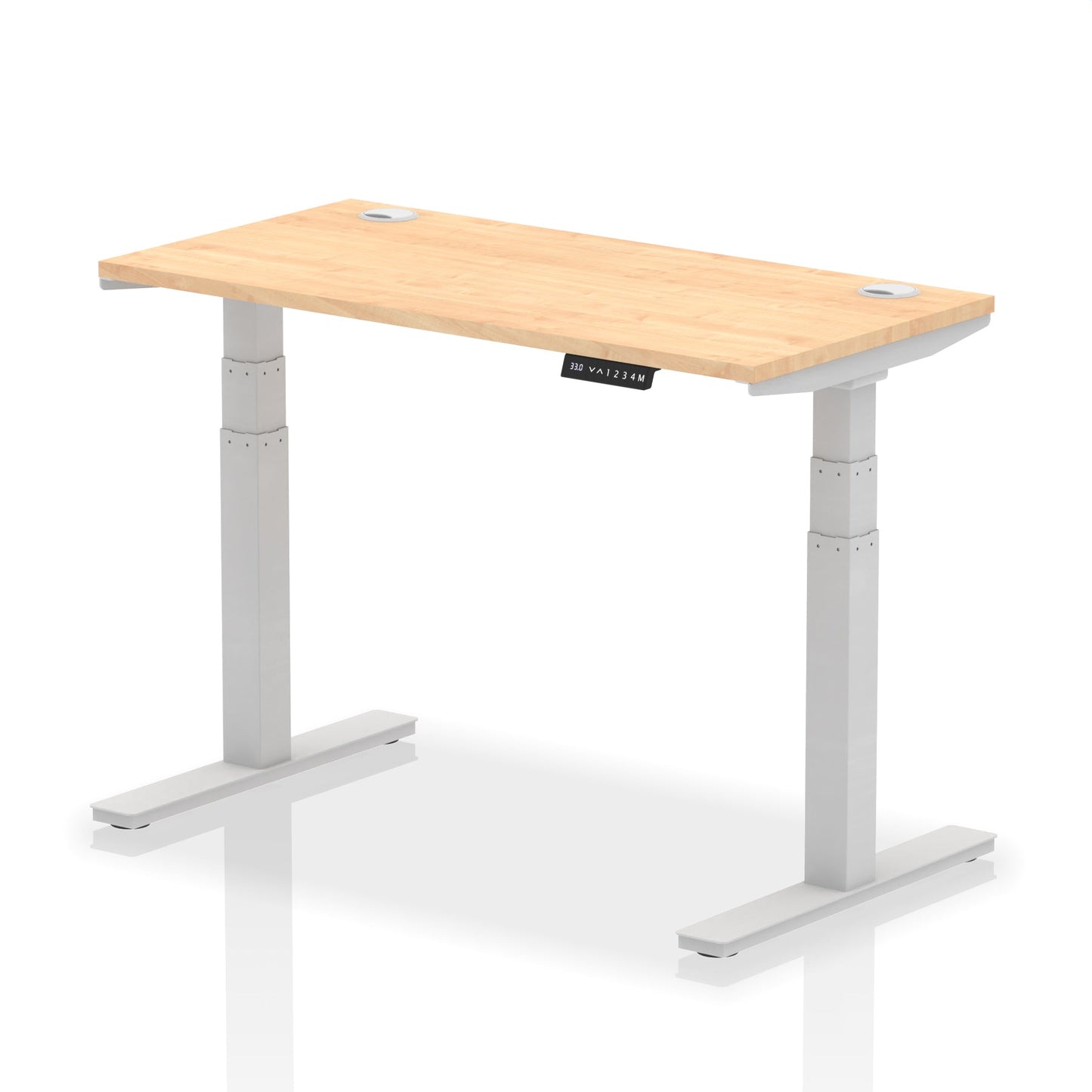 Air Height Adjustable Slimline Desk With Cable Ports