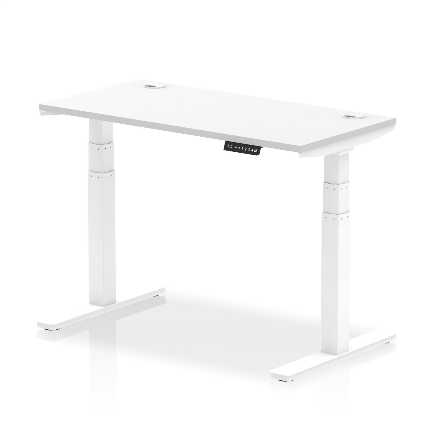 Air Height Adjustable Slimline Desk With Cable Ports