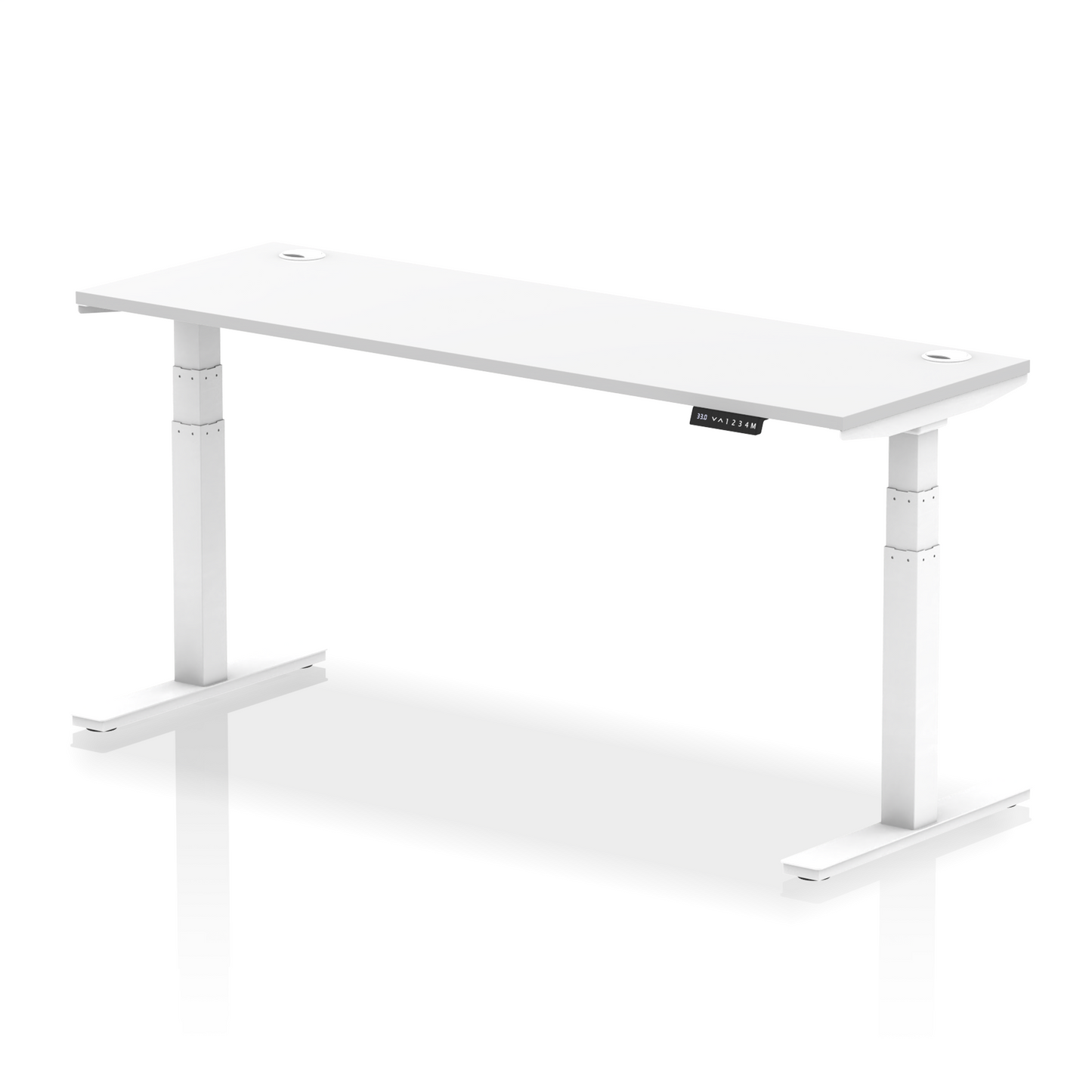 Air Height Adjustable Slimline Desk With Cable Ports