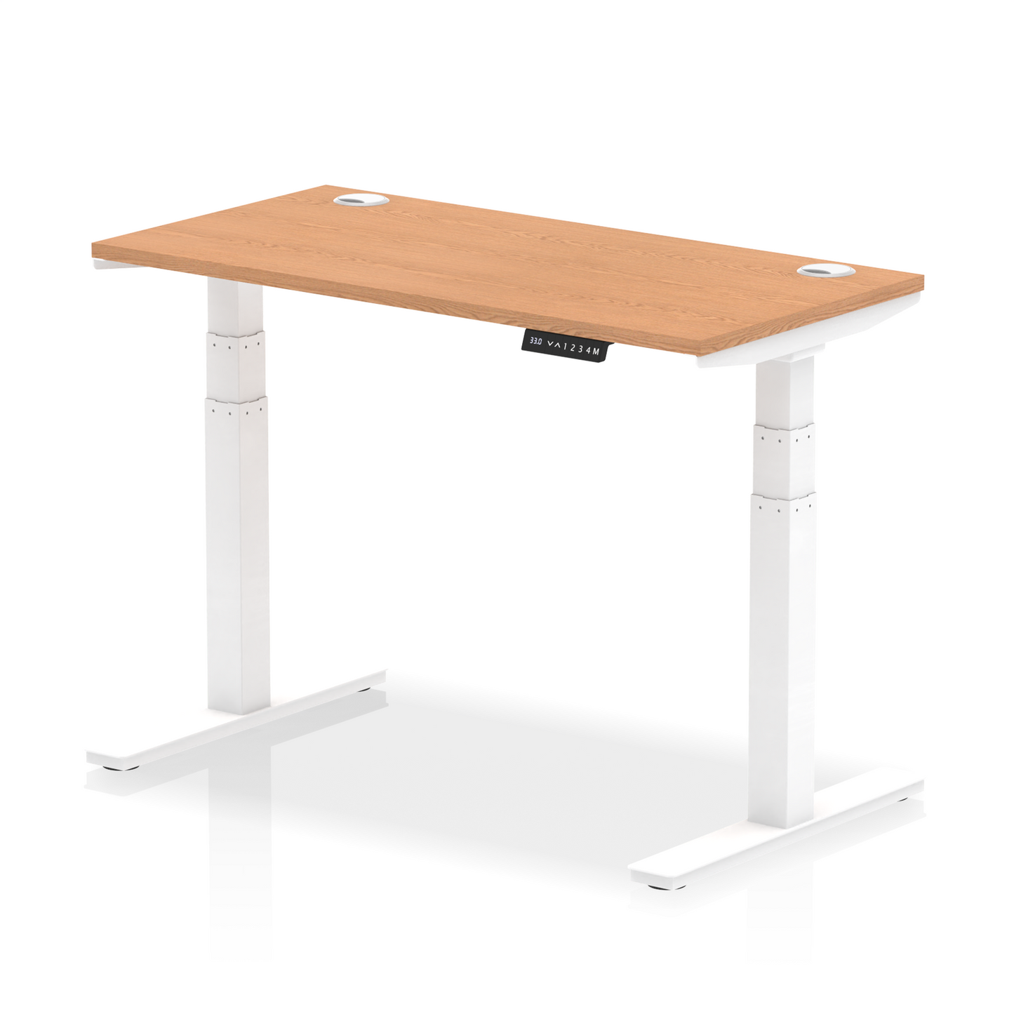 Air Height Adjustable Slimline Desk With Cable Ports