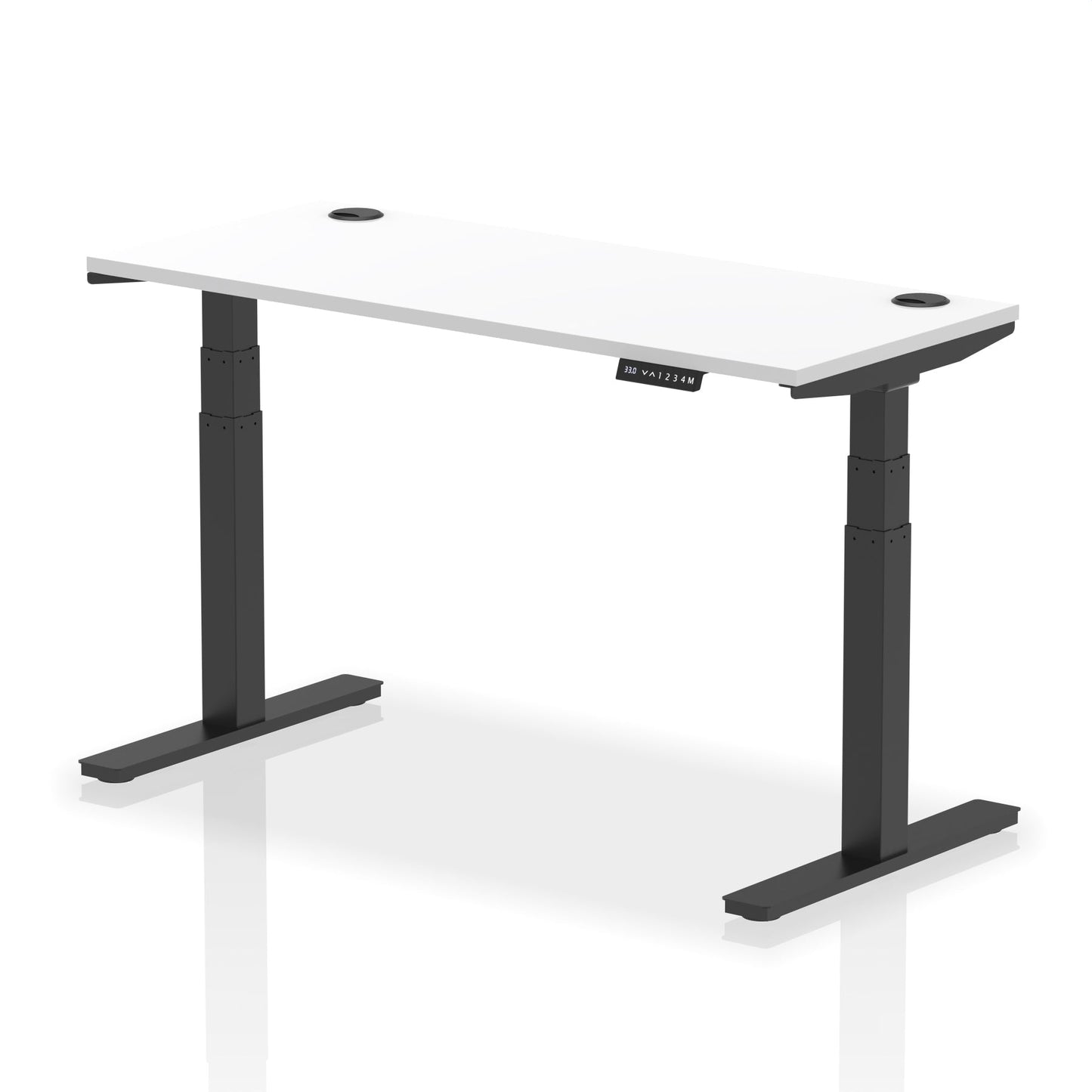 Air Height Adjustable Slimline Desk With Cable Ports