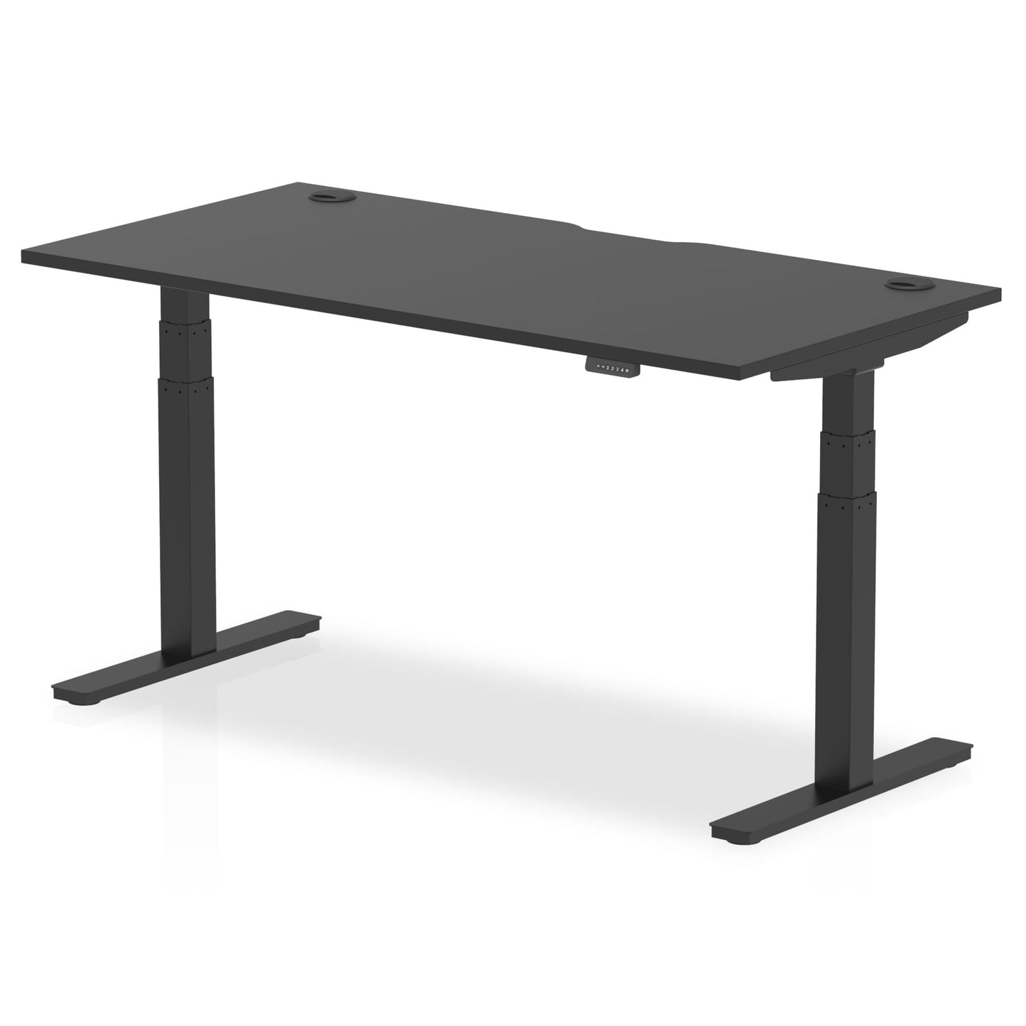 Air Height Adjustable Black Series Desk with Cable Ports