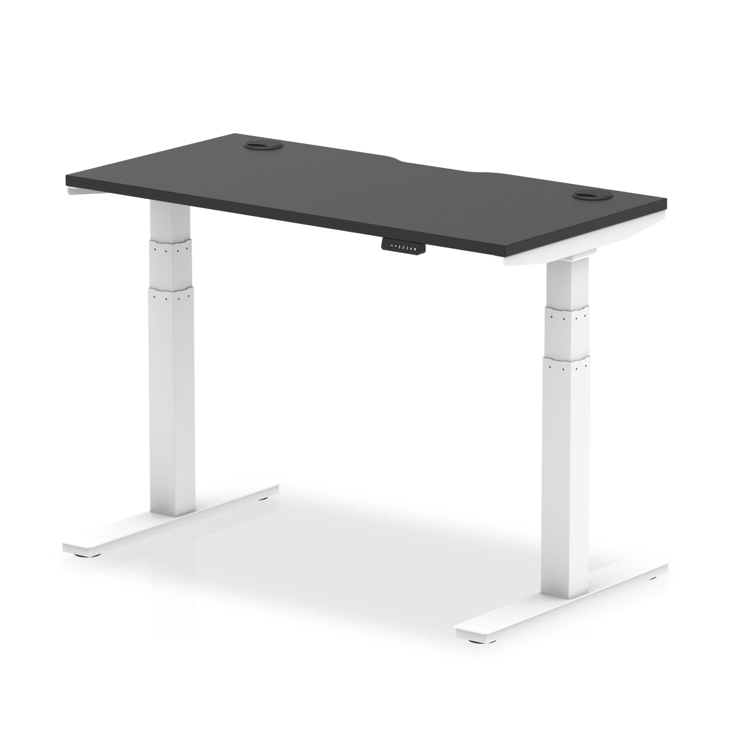 Air Height Adjustable Black Series Slimline Desk with Cable Ports