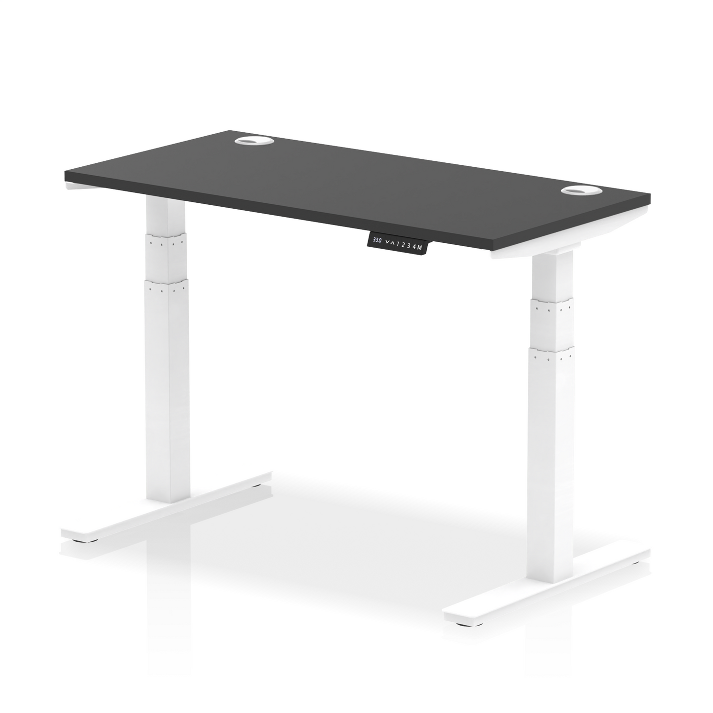 Air Height Adjustable Slimline Desk With Cable Ports