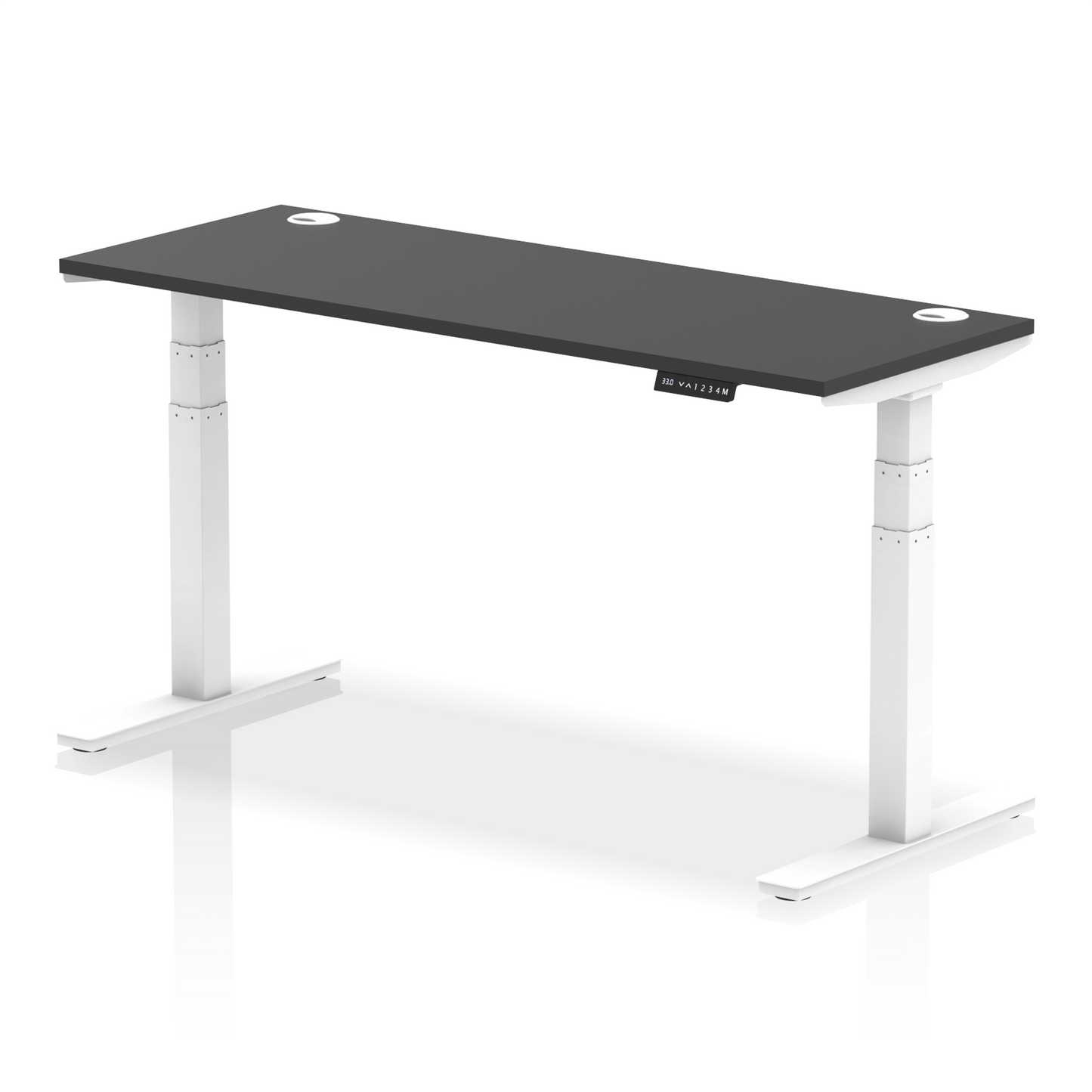 Air Height Adjustable Slimline Desk With Cable Ports