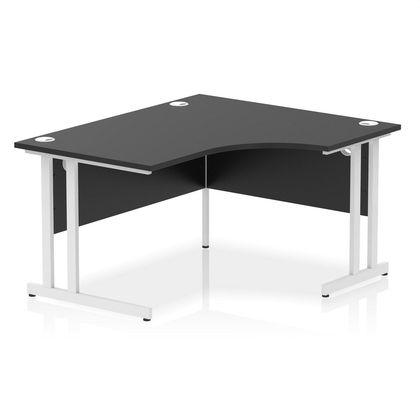 Impulse 1400mm Right Crescent Desk Cantilever Leg