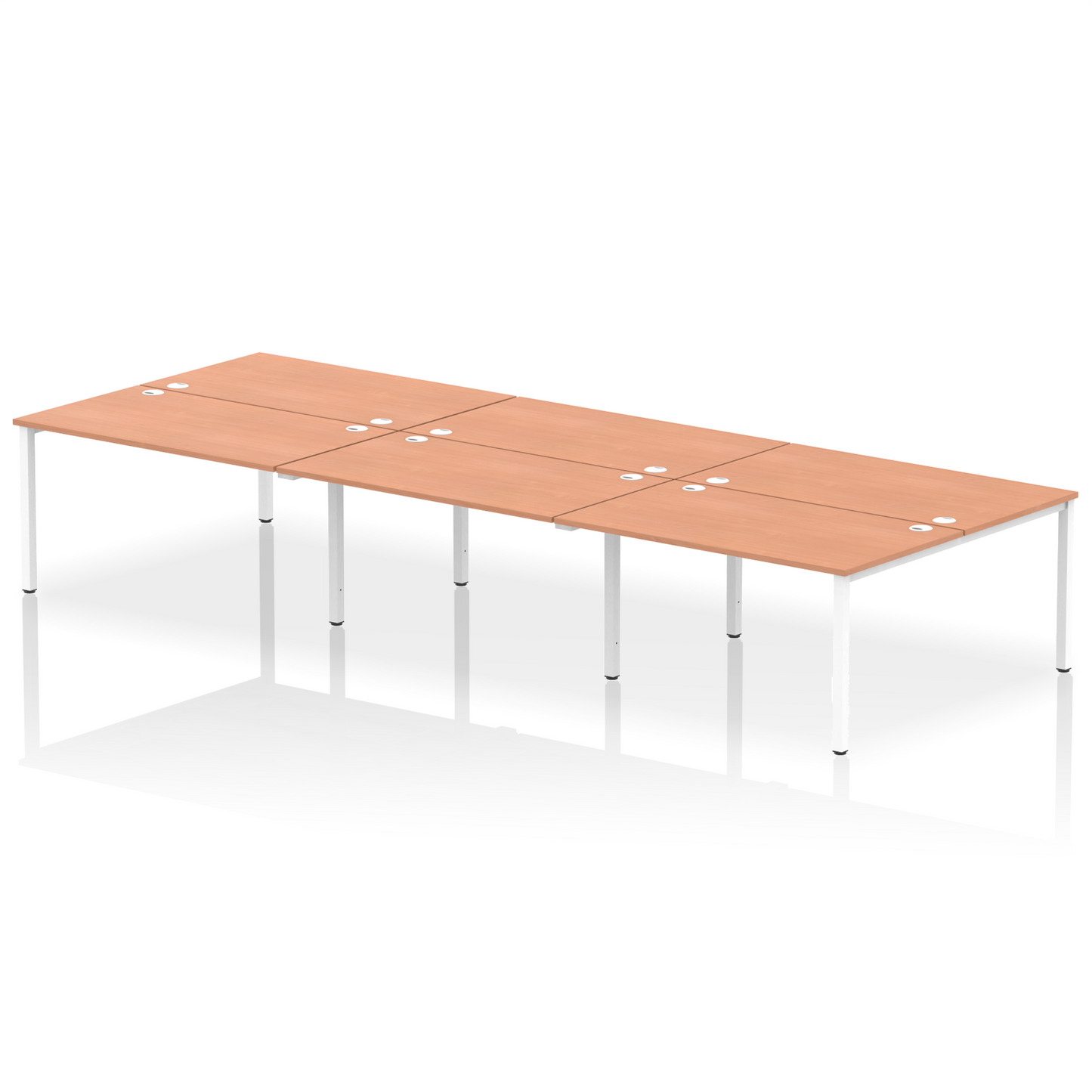 Impulse B2B Bench Desk - 6 Person