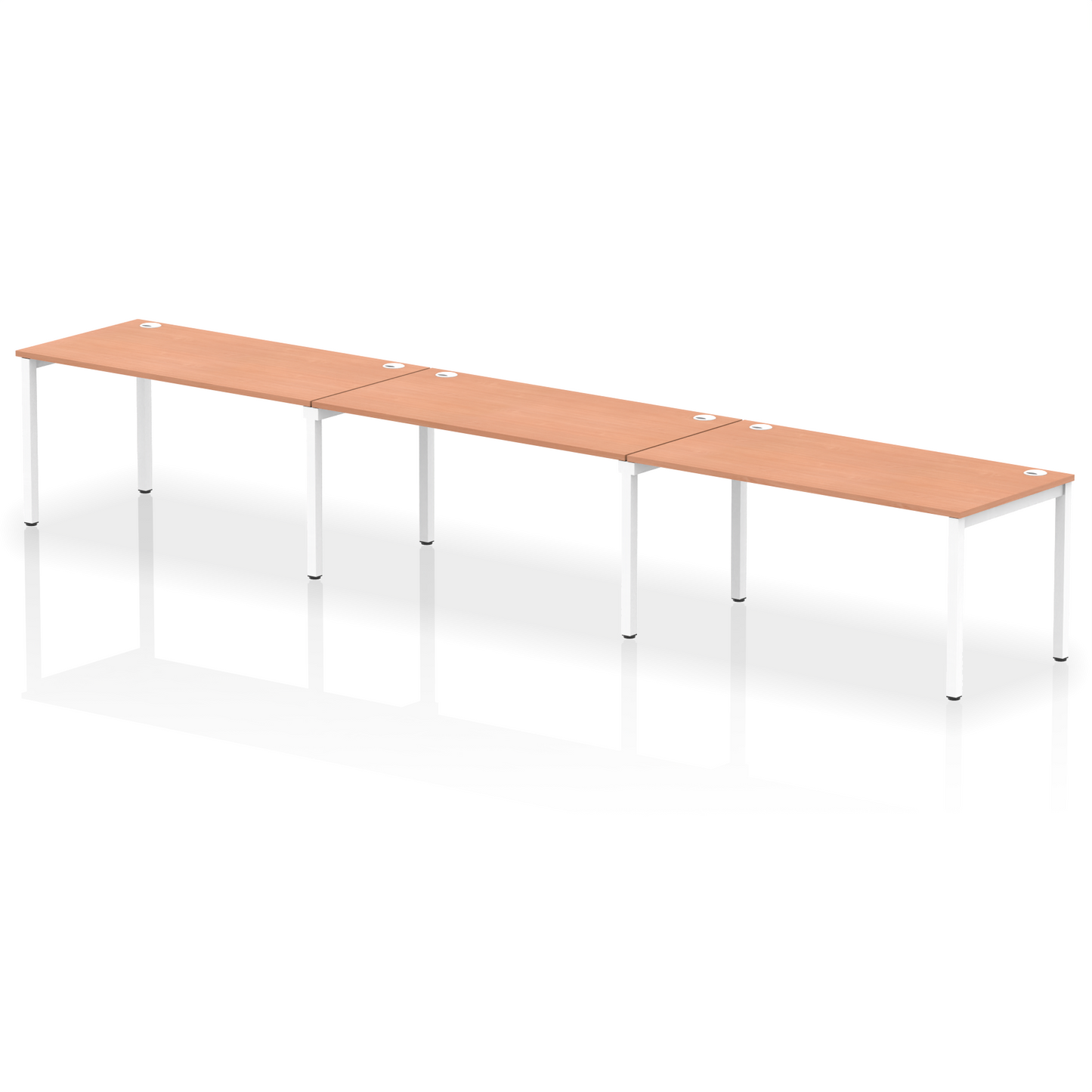 Impulse Single Row Bench Desk - 3 Person