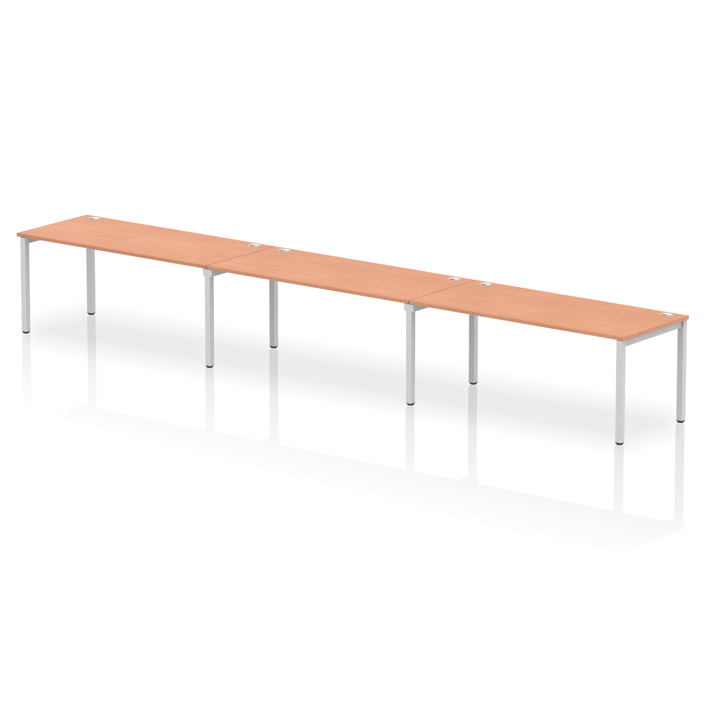 Impulse Single Row Bench Desk - 3 Person