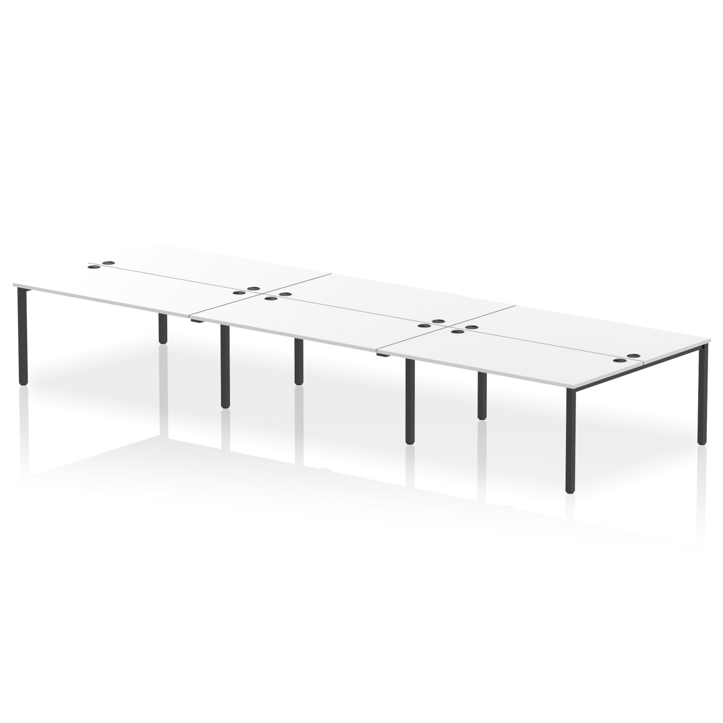 Impulse B2B Bench Desk - 6 Person