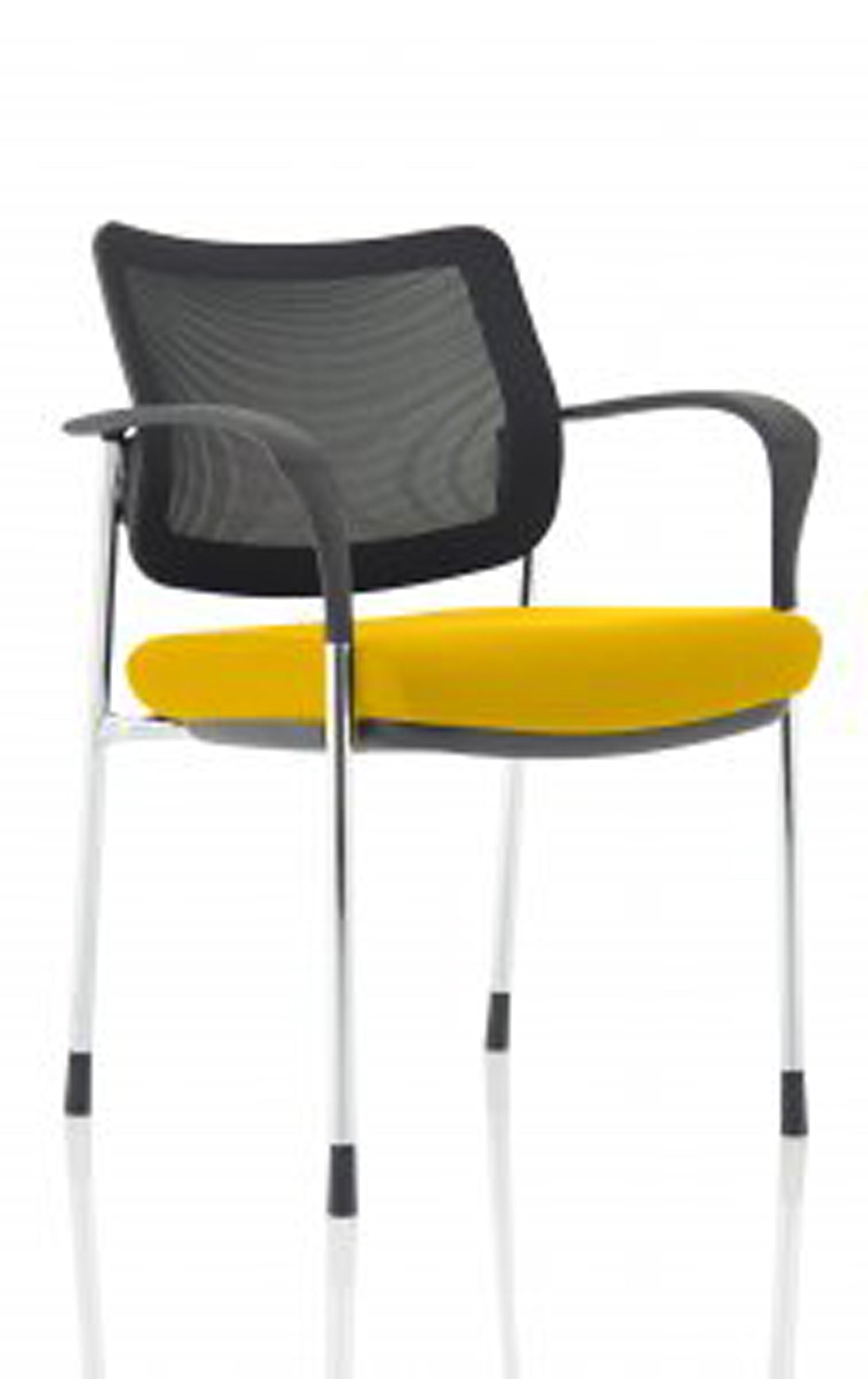 Brunswick Deluxe Medium Back Stacking Visitor Office Chair with Arms