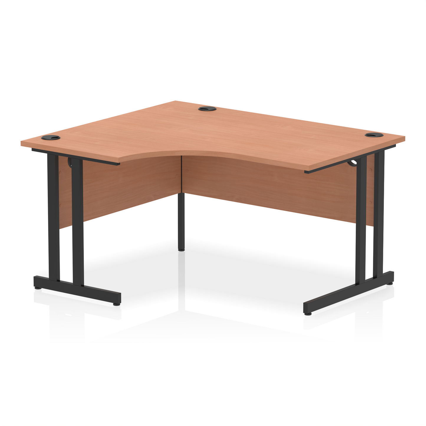 Impulse 1400mm Left Crescent Desk Cantilever Leg