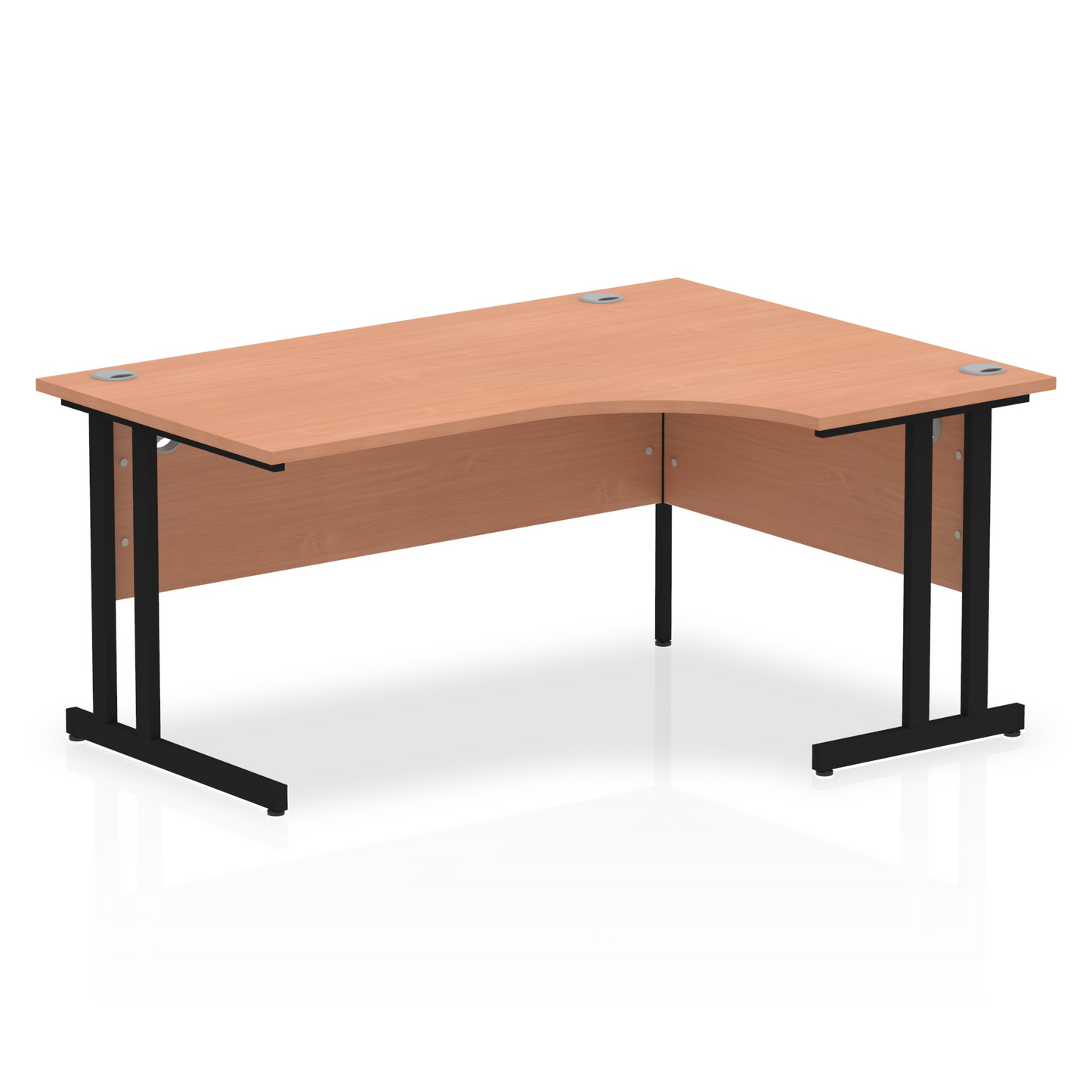 Impulse 1600mm Right Crescent Desk Cantilever Leg