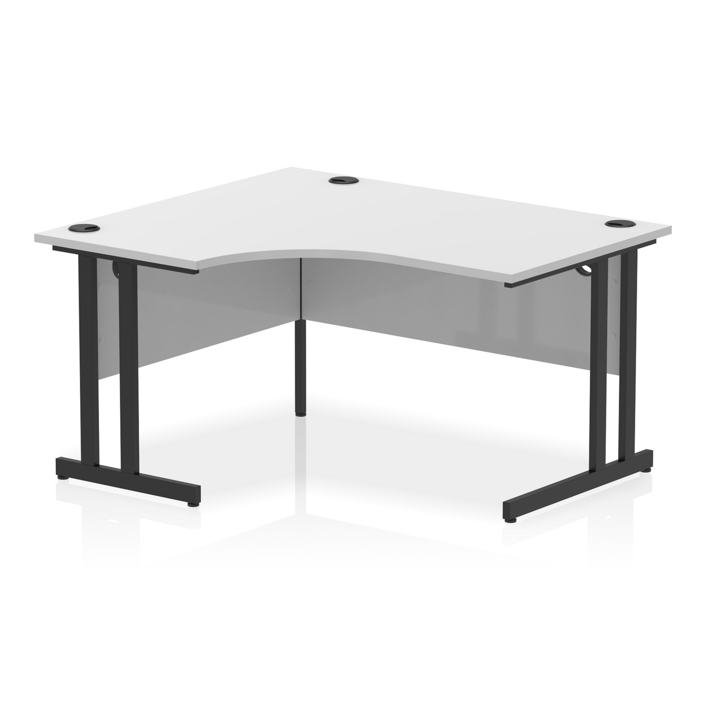 Impulse 1400mm Left Crescent Desk Cantilever Leg