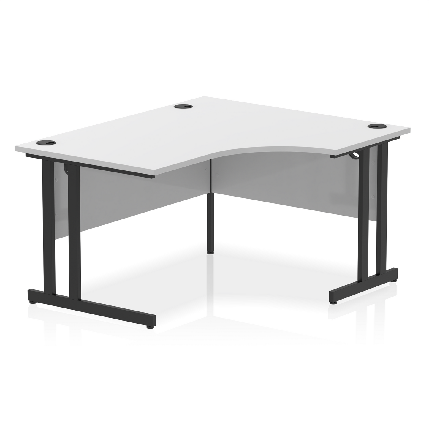 Impulse 1400mm Right Crescent Desk Cantilever Leg