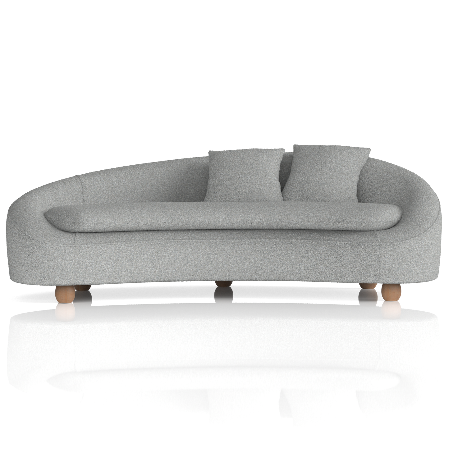 Mimi 3 Seater Curved Sofa